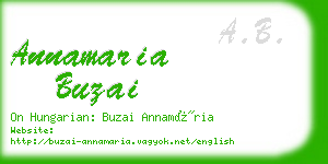 annamaria buzai business card